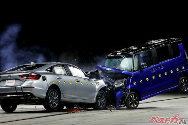 50％オフセット衝突実験の画像