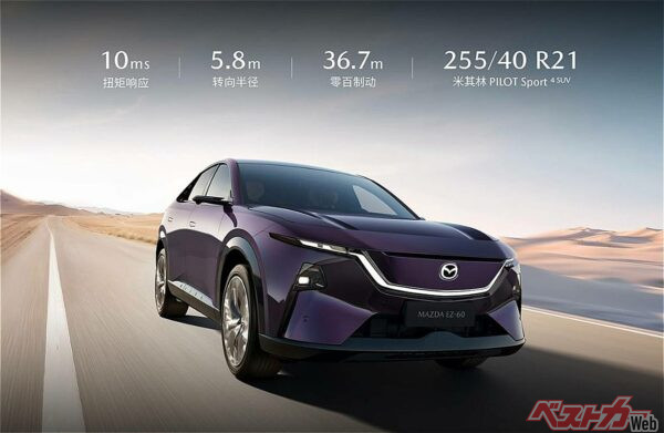 8月から中国で市販が始まった長安マツダのEZ-60