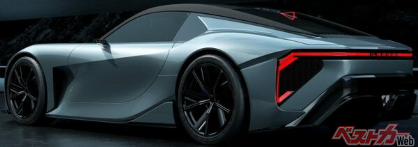 レクサススポーツコンセプトのリアデザイン。特にリアエンドは空力を強く意識したディテールだ