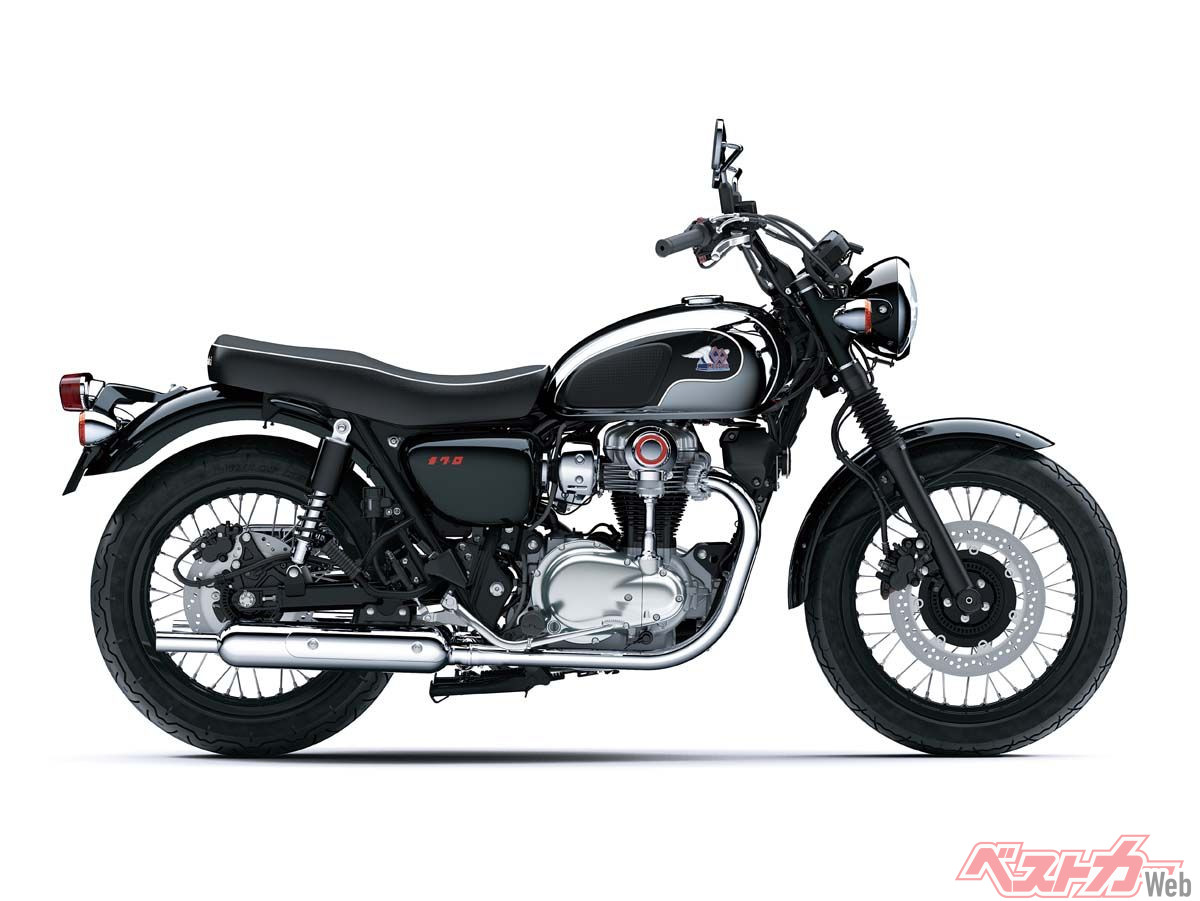 カワサキ 2024年モデルより取外し　メグロ800 K3 w800 純正マフラー カワサキ 2024年モデルより取外し メグロ800 K3 w800 純正