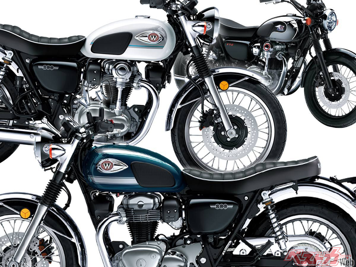 カワサキ 2024年モデルより取外し　メグロ800 K3 w800 純正マフラー 2024年モデル】Wシリーズの歴史を受け継ぐカワサキ「W800」と