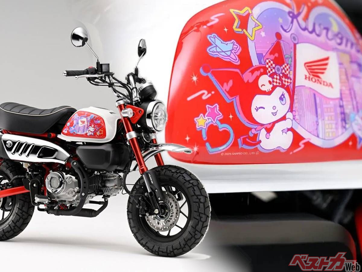 モンキータンクサイド？値下げします Honda × Kuromi” モンキー125用タンクサイドパネル: 純正アクセサリー
