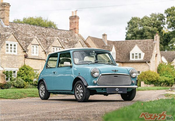 パワーユニットを電動化したクラシックMINI。外観はエンジン車とまるで変わらず