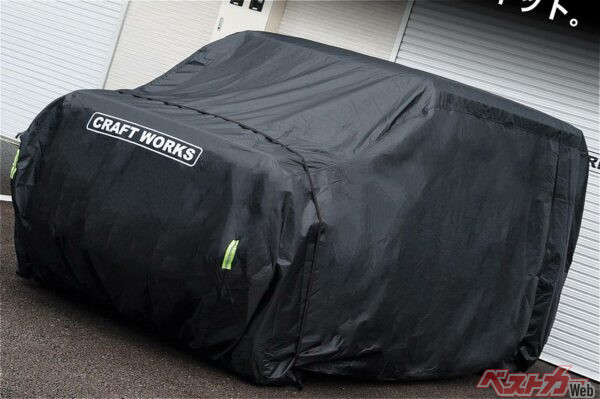 汚れ防止に防犯効果もあってアンダー1万円!!　ジムニーノマド専用のボディカバーが登場!!!