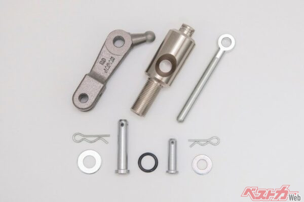 全部で10点のキット。熱処理やメッキ処理を施したこだわりの製品。そのうえ、実車テストの結果も公開しているぞ