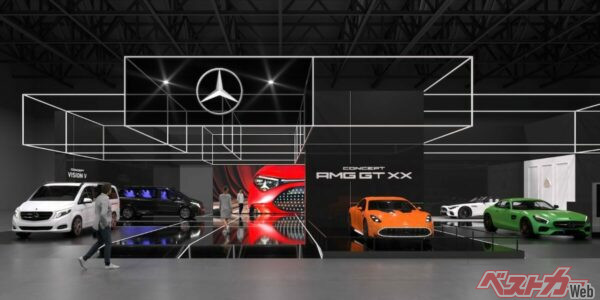 東京ビッグサイト、メルセデスベンツブース：東展示棟 4・5・6ホール