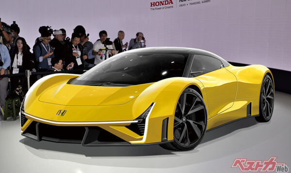 やはり見たいのはスーパーBEVスポーツの次世代NSX（ベストカー編集部作成の予想CG）