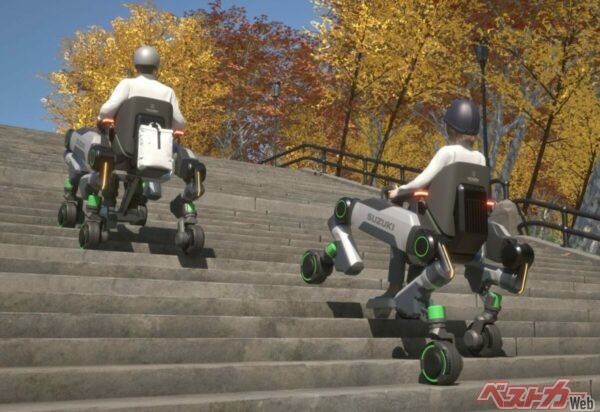 階段を上るモクバ2、椅子仕様