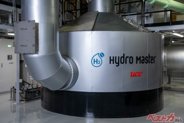 UCC富士工場に導入された水素焙煎機のハイドロマスター