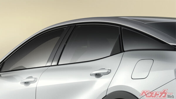 ドアウインドゥフレームモールディング・ドアベルトモールディング（2025年4月 クラウン誕生70周年記念特別仕様車設定時の公式画像より）