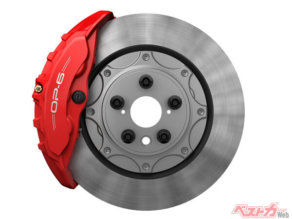 カラードキャリパー（レッド［フロント・リヤ］・2025年3月 発売開始時の公式画像より）