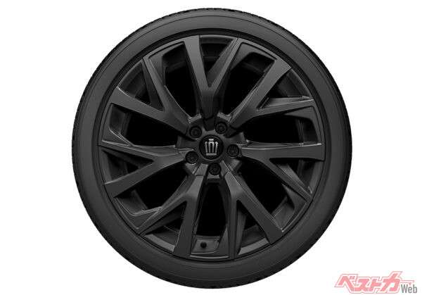 235/45R21タイヤ＆21×8.5Jアルミホイール（ダークグレーメタリック塗装）＆センターオーナメント（2025年3月 発売開始時の公式画像より）