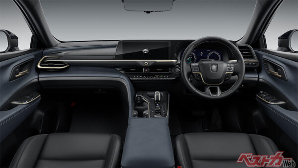 トヨタ クラウンエステート RS（プラグインハイブリッド車・内装色：グレイッシュブルー・2025年3月 発売開始時の公式画像より）