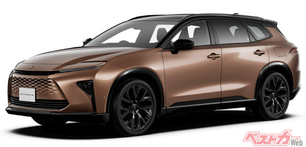 トヨタ クラウンエステート Z（ハイブリッド車／ブラック×プレシャスブロンズ）〈オプション装着車〉（2025年3月 発売開始時の公式画像より）
