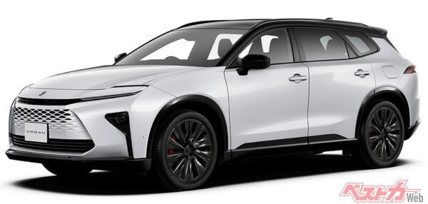 トヨタ クラウンエステート RS（プラグインハイブリッド車／ブラック×プレシャスホワイトパール）〈オプション装着車〉（2025年3月 発売開始時の公式画像より）