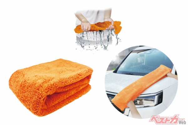 車体の拭き上げやタイヤの清掃に使いやすく作業の時短に最適