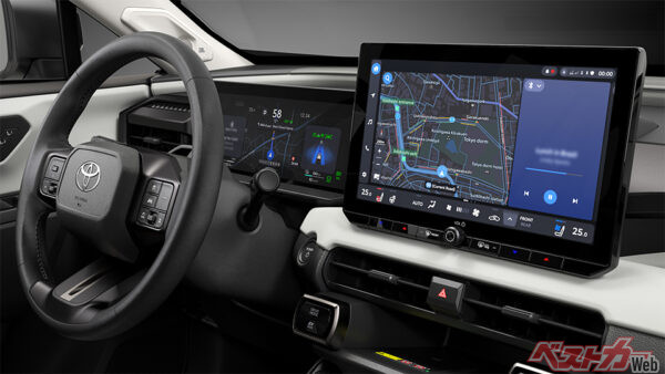 トヨタ RAV4 CORE（プロトタイプ）室内（2025年5月 世界初公開時の公式画像より）