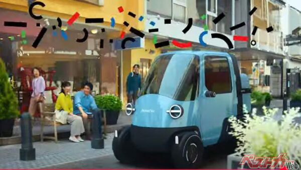 商店街を走るミゼットX