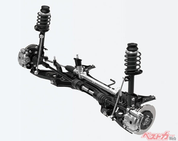 サスペンション（イメージ）（2023年12月 発売開始発表時の公式画像より）
