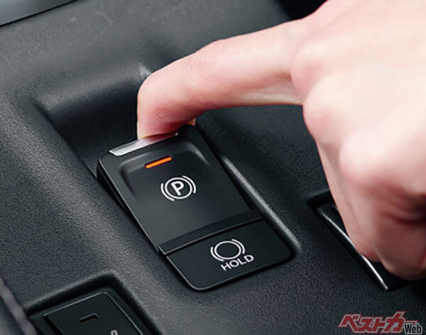 電動パーキングブレーキ（2023年12月 発売開始発表時の公式画像より）