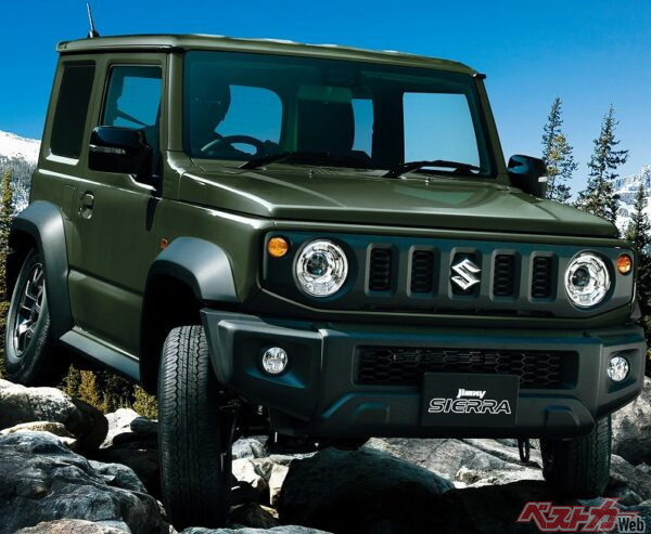 現行ジムニーシエラ（JB74）。ジムニーノマドが手に入らないことで、ジムニーシエラ人気が再び高まっているそうだ