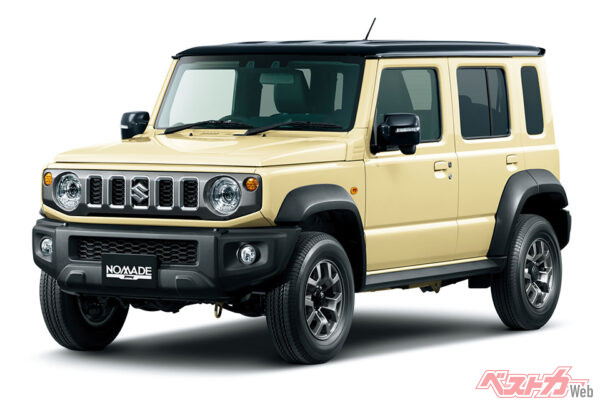 スズキ ジムニーノマド。質実剛健で実用性満点。人気爆発により、じっくり待たねば納車されない