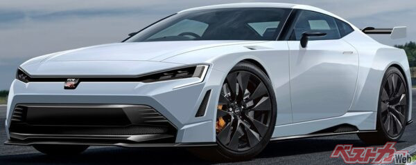 ベストカーが制作した次期型GT-Rの予想CG。フロントフェイスを刷新した2ドアクーペボディの新型GT-Rとなるか要注目だ
