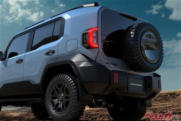 ランクルFJのリアハッチは背面タイヤ付きの横開き!! やっぱクロカン4駆はこうでなくちゃ!!!