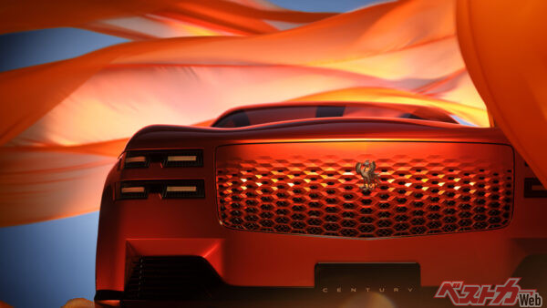 JMSで世界初公開するセンチュリークーペのティザー画像。レクサスLSは6輪車で登場する