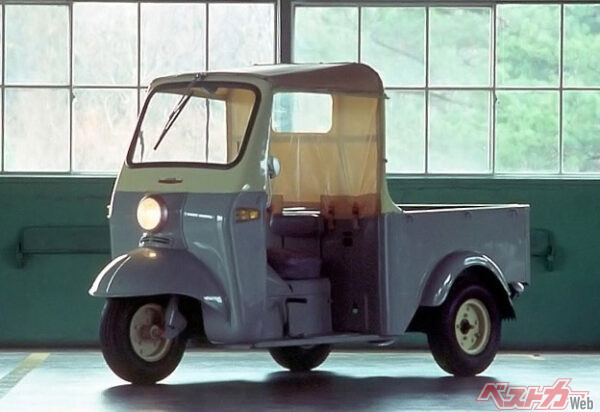 「はたらくモビリティ」の代表選手、ダイハツ・ミゼット。クルマ好きとしては一度は乗り込んでみたいぞ