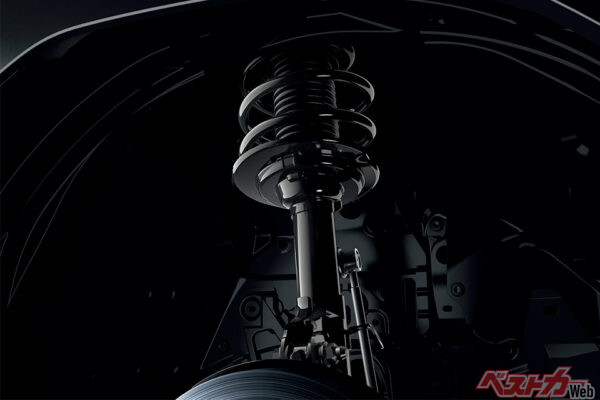 超飽和バルブ付ダンパー（2025年4月 フルモデルチェンジ発表時の公式画像より）