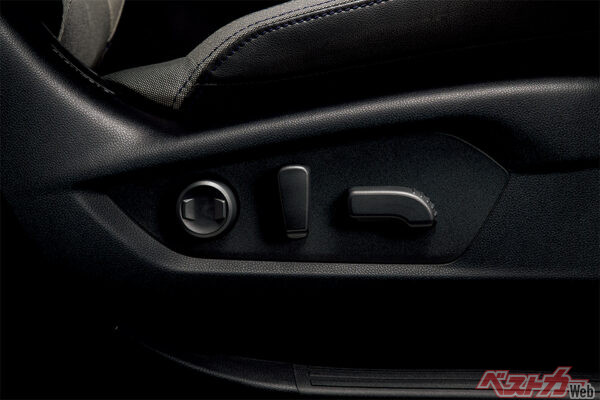 運転席&助手席パワーシート（2025年4月 フルモデルチェンジ発表時の公式画像より）