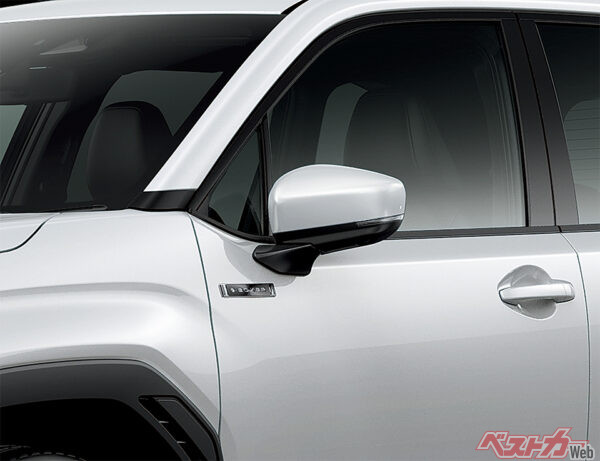Premium S:HEV / Premium S:HEV EX 電動格納式リモコンドアミラー（カラード）（2025年4月 フルモデルチェンジ発表時の公式画像より）