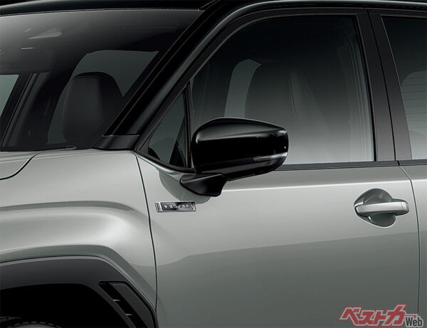 Premium S:HEV / Premium S:HEV EX 電動格納式リモコンドアミラー（ブラック塗装）（2025年4月 フルモデルチェンジ発表時の公式画像より）