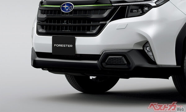 X-BREAK S:HEV / X-BREAK S:HEV EX フロントバンパーガード 無塗装ブラック（テクスチャー）（2025年4月 フルモデルチェンジ発表時の公式画像より）