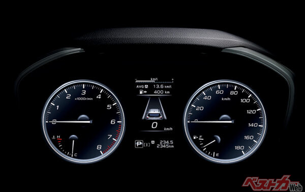 SPORT 4.2インチマルチインフォメーションディスプレイ付ルミネセントメーター（2025年4月 フルモデルチェンジ発表時の公式画像より）