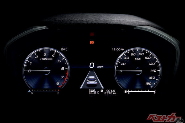 SPORT EX 12.3インチフル液晶メーター（2025年4月 フルモデルチェンジ発表時の公式画像より）