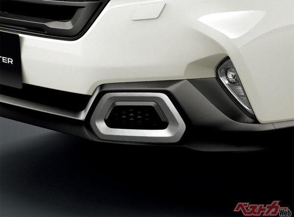 フロントバンパーガーニッシュ（シルバー）（2025年4月 フルモデルチェンジ発表時の公式画像より）