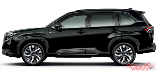 Premium S:HEV EX クリスタルブラック・シリカ（2025年4月 フルモデルチェンジ発表時の公式画像より）