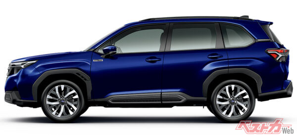 Premium S:HEV EX サファイアブルー・パール（2025年4月 フルモデルチェンジ発表時の公式画像より）