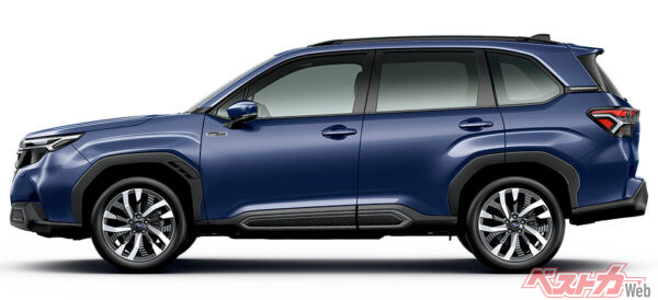 Premium S:HEV EX デイブレイクブルー・パール（2025年4月 フルモデルチェンジ発表時の公式画像より）