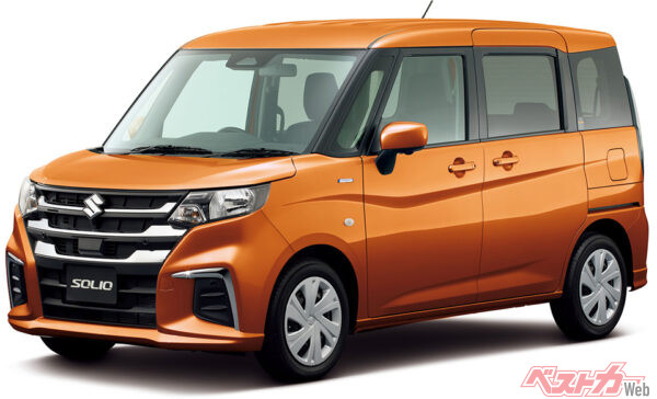 ソリオ_HYBRID MG_フレイムオレンジパールメタリック（2025年1月 一部仕様変更実施の公式画像より）