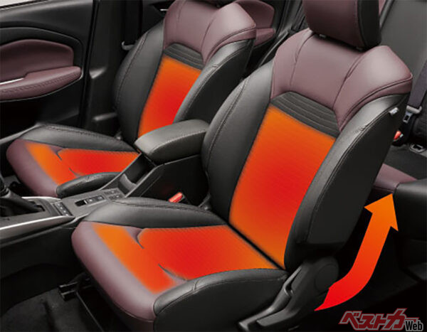 シートヒーター&リヤヒーターダクト（2024年10月 発売開始時の公式画像より）