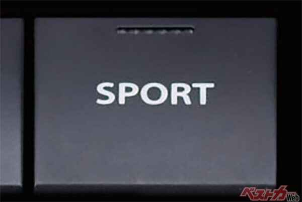 スポーツモードスイッチ（2024年10月 発売開始時の公式画像より）