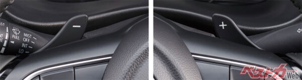 パドルシフト（2024年10月 発売開始時の公式画像より）