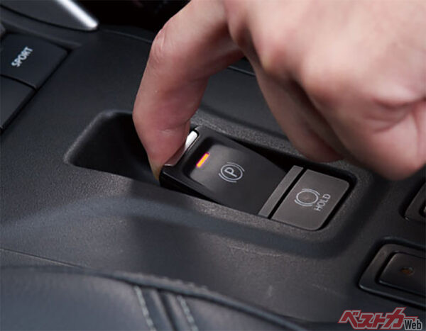 電動パーキングブレーキ（2024年10月 発売開始時の公式画像より）