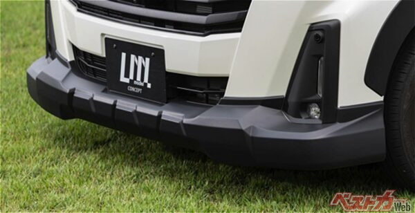 ラギッドなフロントバンパープロテクター。クオリティの高さは純瀬部品を手がけるサンショウならでは！