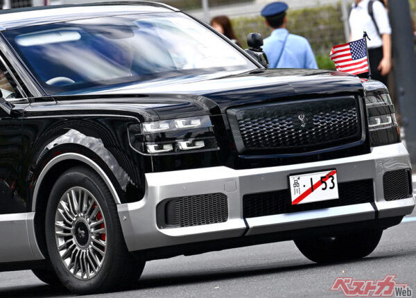ようこそトランプ大統領!!!　特別なセンチュリーが「米大使車列」で登場　アメリカ大使はセンチュリーがお好き？