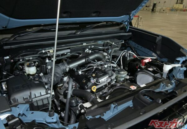ランクルFJに搭載される2.7Lガソリンエンジンはランクル250に搭載されているものと同じもの
