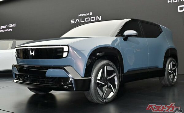 今回、世界初公開となったホンダ0 α（ゼロアルファ）。中国を除くインド、日本、アセアン市場で2027年度中に販売予定